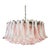 Murano Pink Petals Chandelier, 1990s For Sale