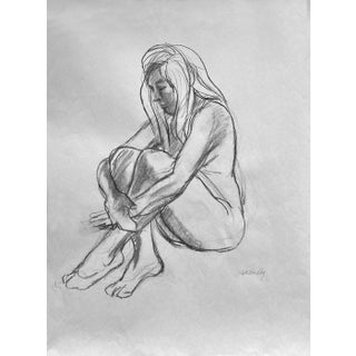 Original Life Drawing, Female Figure News For Sale