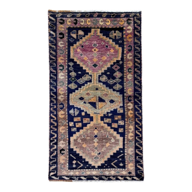 Vintage Luri (Luristan) Hand-Knotted Rug 3'1" X 5'6" For Sale