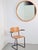 Large Mid-Century Round Pine Mirror, Denmark, 1960s For Sale - Image 6 of 11