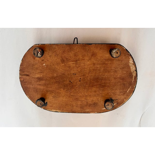 Early 1900s French Hand Blown Glass Oval Cloche on Wood Footed Base For Sale - Image 10 of 10