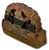 Unusual Antique Italian Hand Carved & Painted Wood Madonna & Child Sicilian Donkey Cart Fragment - Weighted for Doorstop For Sale - Image 12 of 18