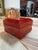 Modern Vintage Red Lacquer Decorative Box With Scalloped Footed Base For Sale - Image 3 of 8