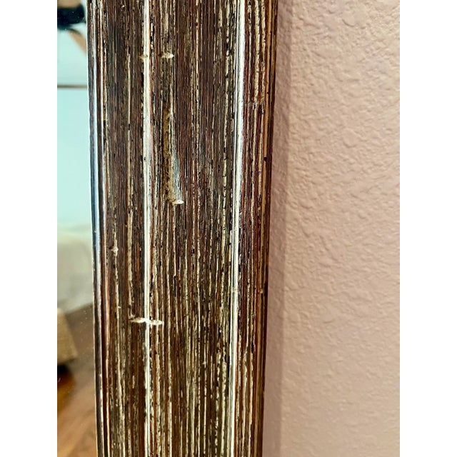 1990s 1990s Rustic Wood-Framed Wall Mirror For Sale - Image 5 of 11