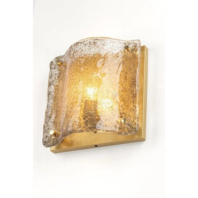 Murano Glass Sconces attributed to Kaiser for Kaiser Idell / Kaiser Leuchten, 1970s, Set of 2 For Sale - Image 9 of 12