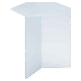Tall Satin Glass Isom Coffee Table by Sebastian Scherer For Sale