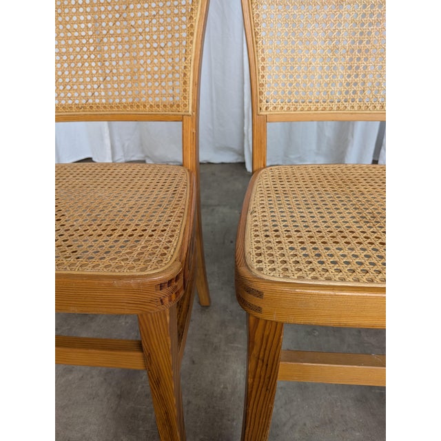 Mid-Century Modern Cane Seat Dining Chair, Yugoslavia, 1970s For Sale - Image 15 of 18