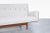 Mid-Century Modern Walnut Floating Sofa Model U-150 by Jens Risom For Sale In Los Angeles - Image 6 of 11