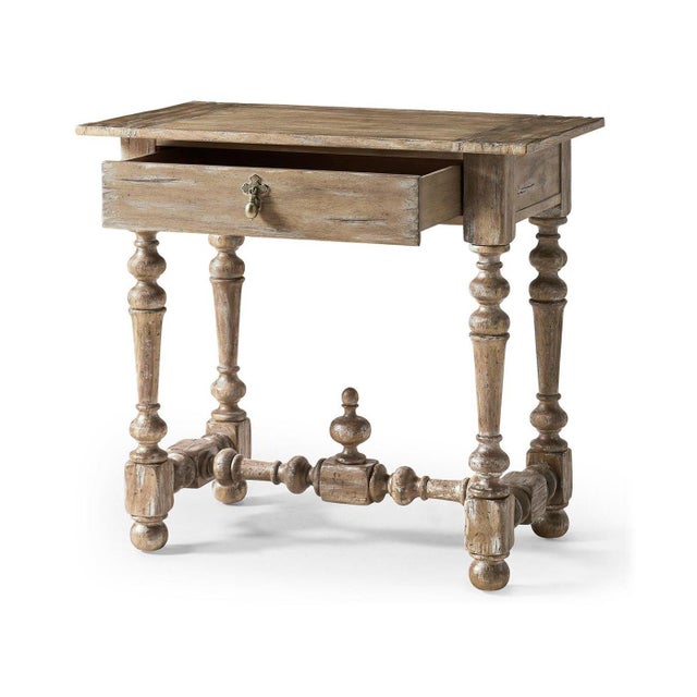 Pair of European Farmhouse Turned Leg Nightstands For Sale - Image 10 of 15