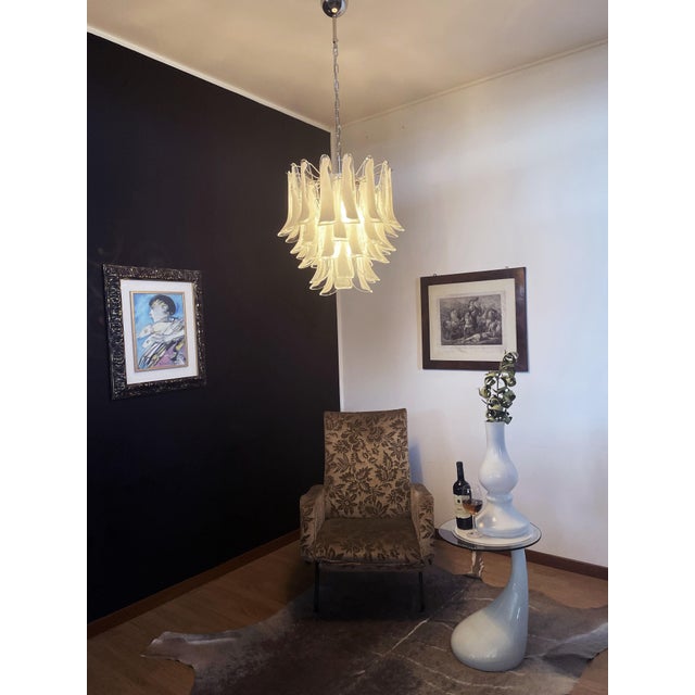 Vintage Italian Murano Chandelier in the style of Mazzega, 1990 For Sale - Image 18 of 18