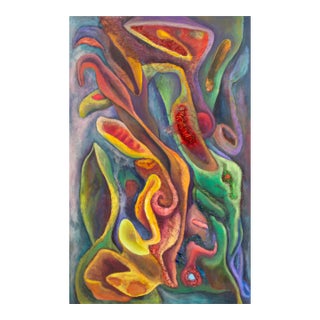 Lu D Huang "Mirage" Mixed Media on Canvas For Sale