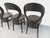 Vintage Mouette Chairs in Black Wood from Baumann, 1960s, Set of 4 For Sale - Image 16 of 18
