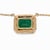 1.7cts Zambian Emerald Pendant With Natural Diamonds Halo: Solid 14k Gold, 8x6mm For Sale - Image 9 of 9