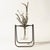 Brown Hanging Glass Jar Vase with Metal Stand (Set of 2) For Sale - Image 8 of 8