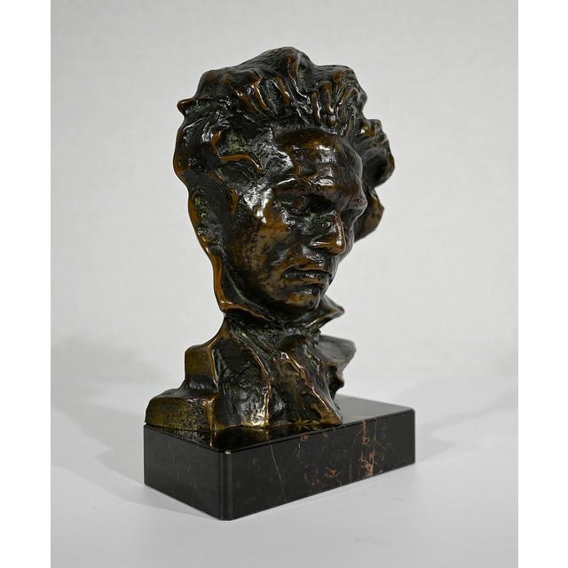 1930s Bronze Beethoven Sculpture by P. Le Faguays, 1930s For Sale - Image 5 of 16