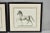 Late 20th Century Late 20th Century Vintage Regal Horse Sketch Equestrian Print Framed Art Wall Decor, Set of 2 For Sale - Image 5 of 12