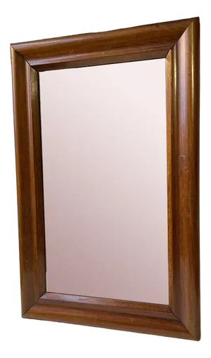 Small Antique Danish Wall Mirror in Mahogany, 1900s