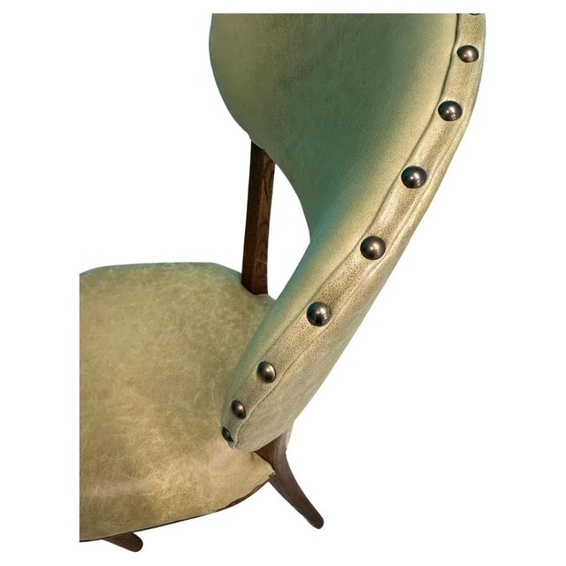 Swedish Dinning Room Chairs in Oak and Leather, 1940, Set of 8 For Sale - Image 4 of 12