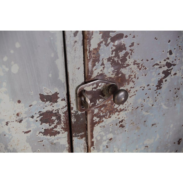 Industrial Four-Door Locker Cabinet, Czechoslovakia, 1960s For Sale - Image 13 of 18