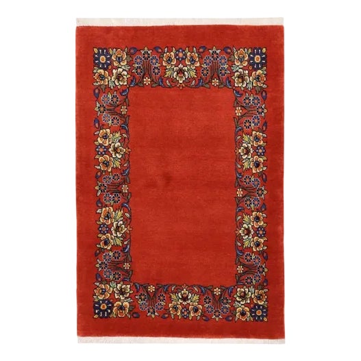 Middle Eastern Sarough Rug in Wool For Sale