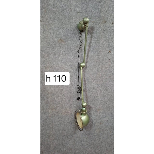 Metal Industrial Lamp in Green Lacquered Metal from Jieldé, Lyon, 1950s For Sale - Image 7 of 8