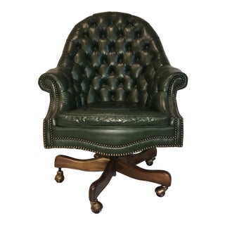 Hancock & Moore English Loose Cushion Swivel-Tilt Chair For Sale