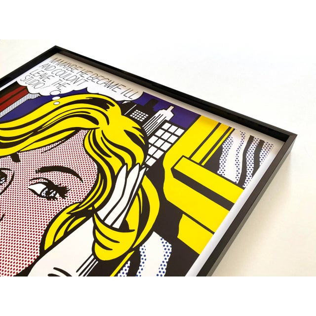 Roy Lichtenstein Fine Art Lithograph Print Framed Pop Art Museum Poster " M-Maybe " 1965 For Sale - Image 9 of 13