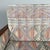 Blue Art Deco Italian Sofa in Fabric with Geometric Pattern and Wood, 1930s For Sale - Image 8 of 16