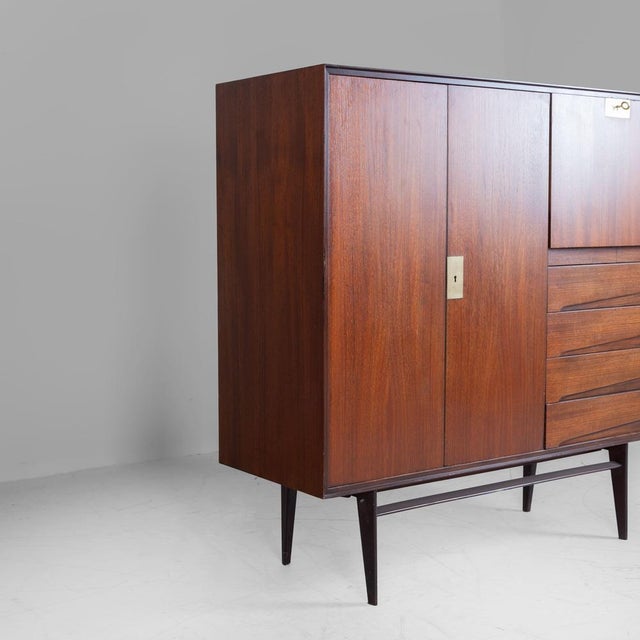 Brown Highboard from Vittorio Dassi, 1950s For Sale - Image 8 of 16