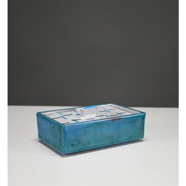 Bauhaus Ceramic Zuckerdose Box by Uffrecht & Co., Neuhaldensleben, 1930 For Sale - Image 4 of 14