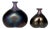 Small Glass Art Vases by Bertil Vallien, Sweden, 1980s, Set of 2 For Sale
