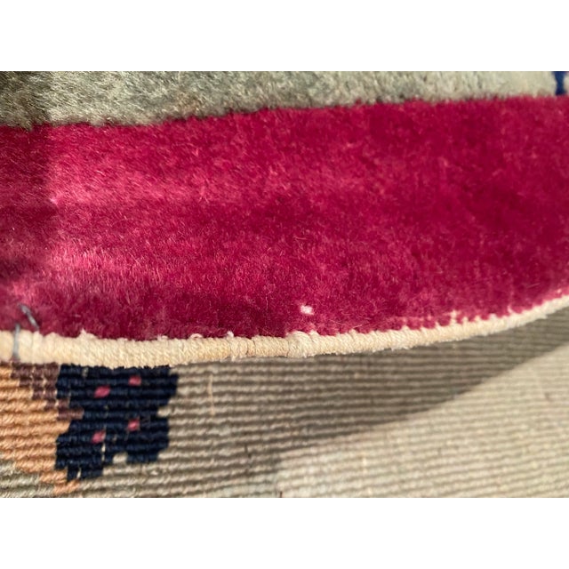 Antique Chinese Hand-Knotted Rug - 8′10″ × 11′3″ For Sale - Image 9 of 12