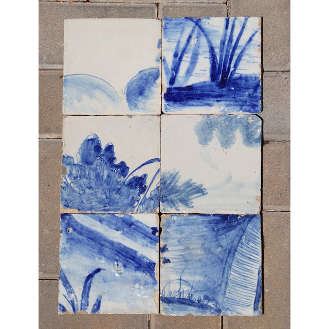 Circa: 18th Century. Country: Portugal. Material: Earthenware, Tin-glazed pottery. Item condition: Some chips and...