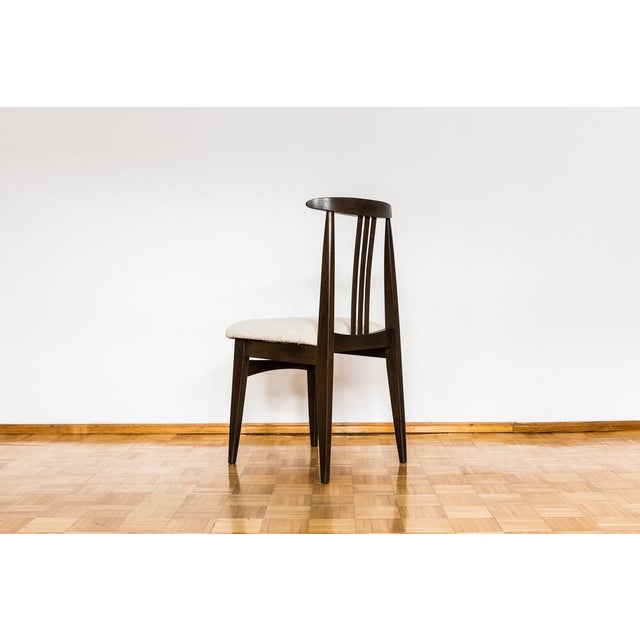 Dining Chairs in Beige Boucle by M. Zieliński, 1960s, Set of 4 For Sale - Image 12 of 18
