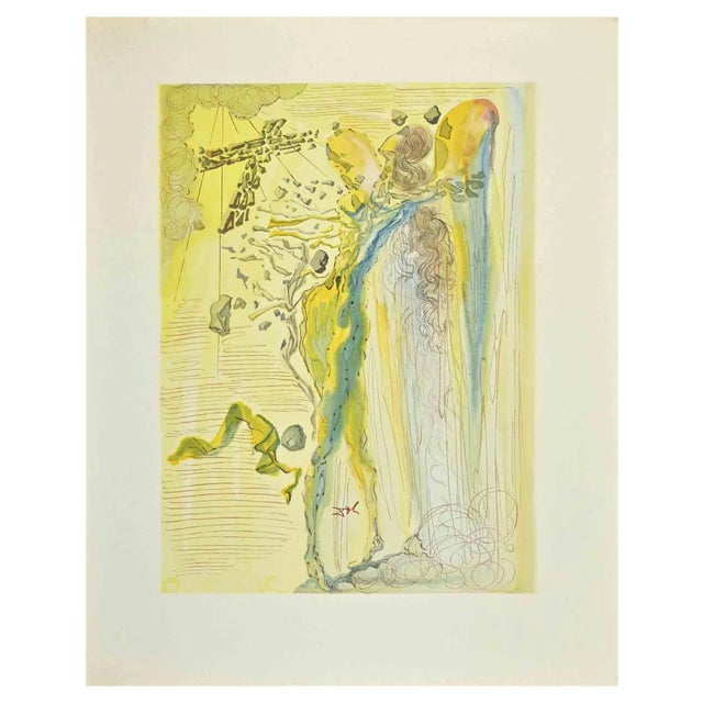Salvador Dali, The Shine of Bodies, Woodcut Print, 1963 For Sale