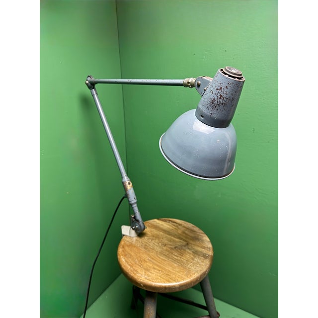 Gray Large Task Lamp by Sis Leuchten, Germany, 1970 For Sale - Image 8 of 11