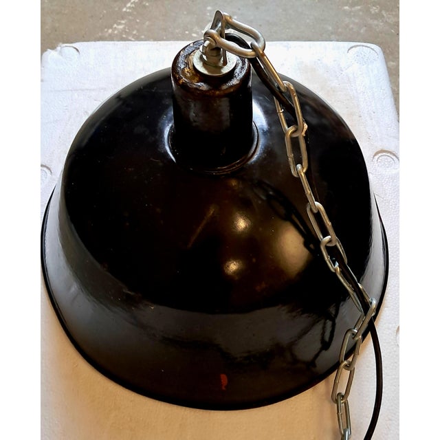 1950s Large Industrial Lamps, 1950s, Set of 2 For Sale - Image 5 of 10