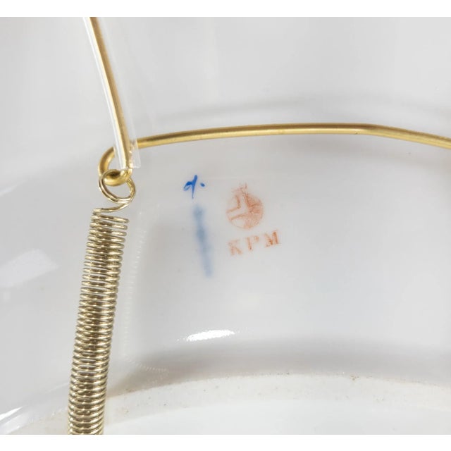 White 19th Century German Berlin Kpm Porcelain Charger For Sale - Image 8 of 10