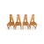 We are offering a beautiful set of four vintage French chairs from 1980 for sale. Designed by Søren Nissen & Ebbe Gehl,...