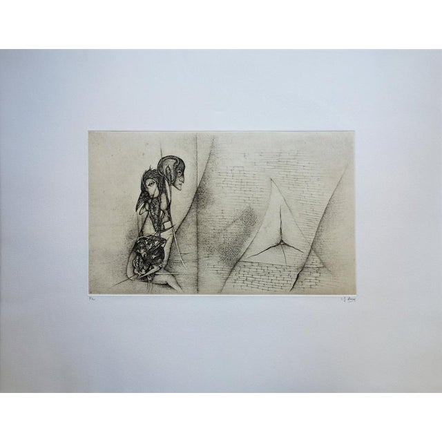 Modern Fred Deux, The Question, Original Etching For Sale - Image 3 of 7