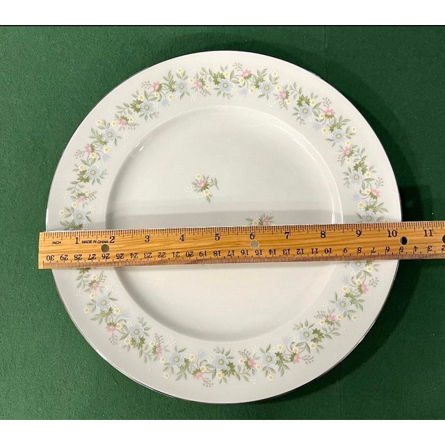 Haviland & Co. Vintage Johann Haviland "Forever Spring" Dinner Plates - S/5 For Sale - Image 4 of 12