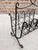 Farmhouse 1970s Shabby Chic Wrought Iron Rattan Magazine Rack For Sale - Image 3 of 8