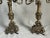 Pair of Antique Ornate French Rococo 5-Arm Brass Candelabras For Sale - Image 9 of 12