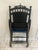 Vintage 1976 Bicentennial Folding Rocking Chair-Americana Folding Rocker - Colonial Revival Style - Black & Gold-Eagle Stencil For Sale - Image 11 of 12