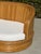 1980s Vintage Curved Pencil Reed Rattan Sofa, With New Sunbrella Upholstery For Sale - Image 13 of 14