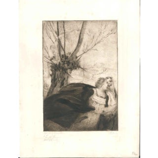 Mein Weg mit dem Weib #18 - Original Etching by W.R. Rehn 1919 For Sale