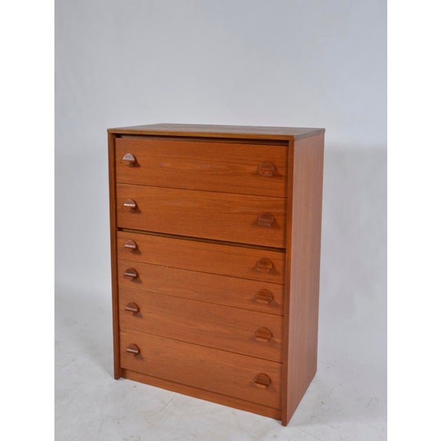Mid-Century Teak Tallboy Chest of Drawers by Stag in the style of Cantata Range by Ron Carter, 1960s For Sale - Image 12 of 18