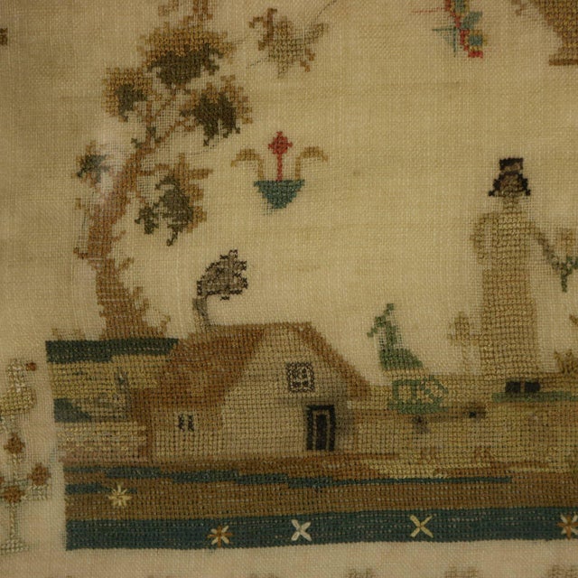 Antique Sampler, 1815, by Ann Platt Aged 11 For Sale - Image 9 of 18