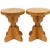 Mid-Century Modern French Oak Stools, 1960s, Set of 2 For Sale