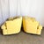 Vintage Postmodern Yellow Fabric Swivel Chairs - Pair For Sale In Miami - Image 6 of 11